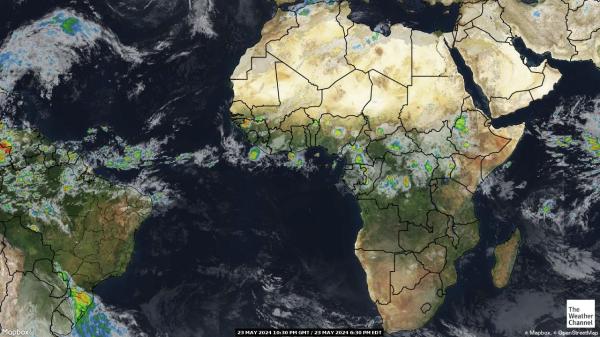 Afrika Wetter Wolke Karte 