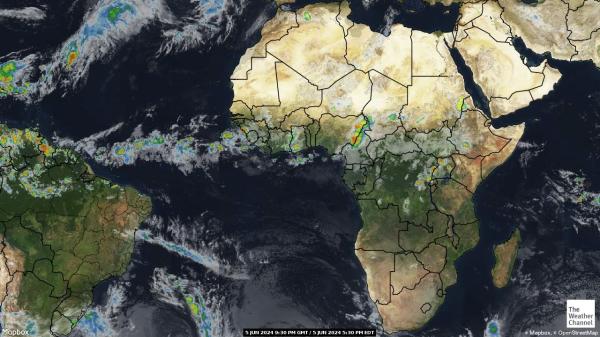 Africa Hartă starea vremii nor 