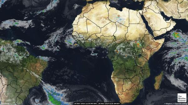 Africa Hartă starea vremii nor 