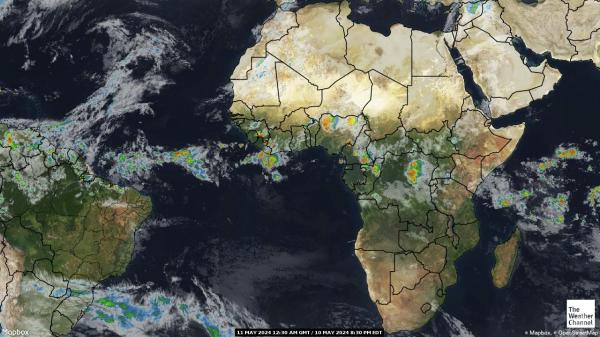 Angola Ilm pilv kaart 