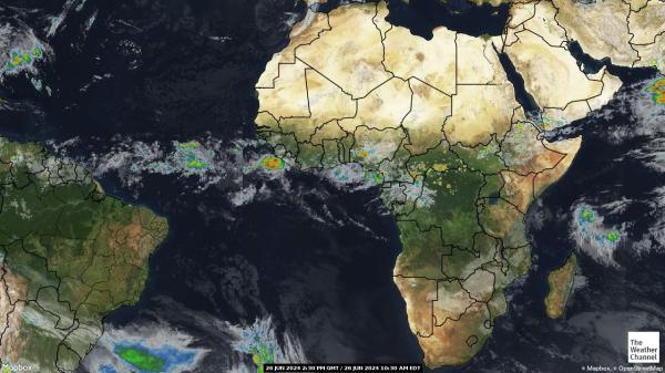 Angola Hartă starea vremii nor 