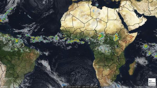 Angola Sää pilvi kartta 