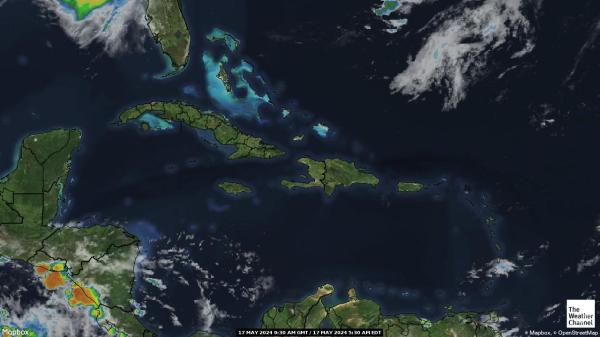 Anguilla Sää pilvi kartta 
