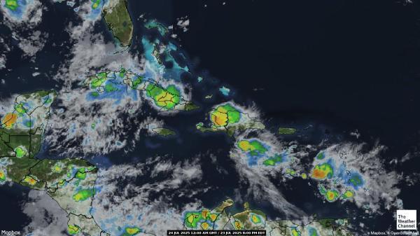 Anguilla Peta Cuaca Awan 
