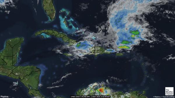Anguilla Peta Cuaca awan 