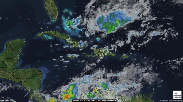 Anguilla Bản đồ thời tiết đám mây 