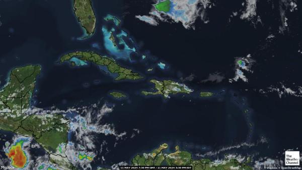 Anguilla Peta Cuaca Awan 