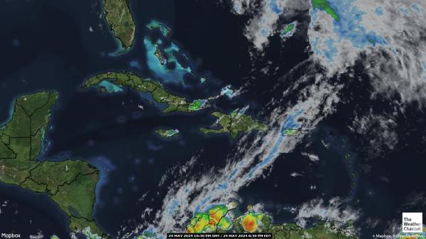 Anguilla Időjárás felhő térkép 