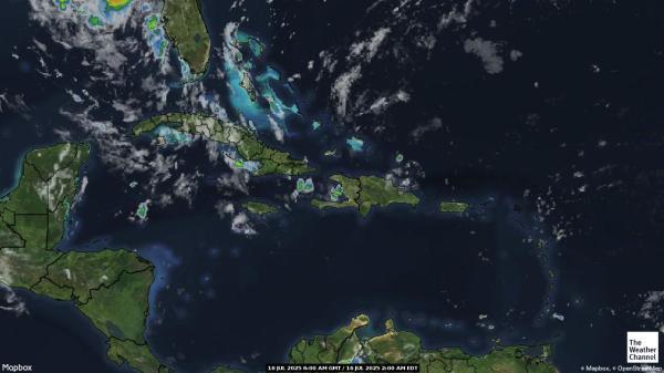 Anguilla Peta Cuaca Awan 