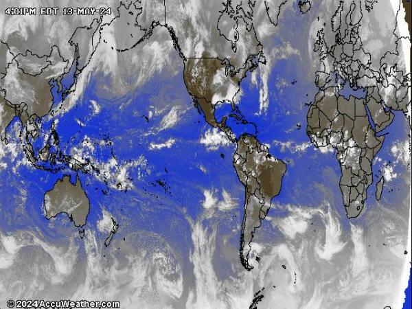 Antarctica Previsão do tempo nuvem mapa 