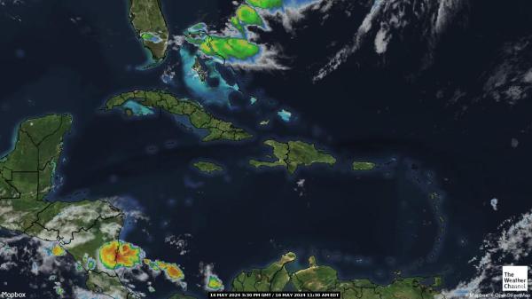 Antigua i Barbuda Chmura pogoda mapa 