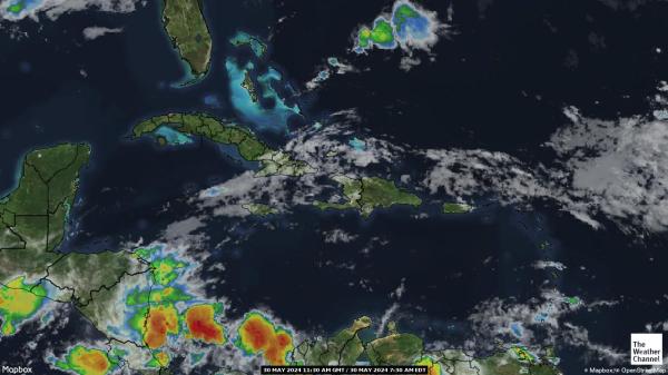 Антигуа і Барбуда Погода хмарної карти 