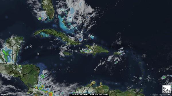 Antigua dan Barbuda Peta Cuaca Awan 