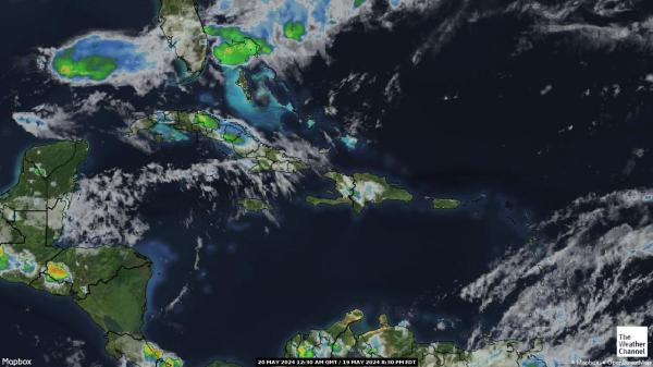 Antigua ja Barbuda Sää pilvi kartta 
