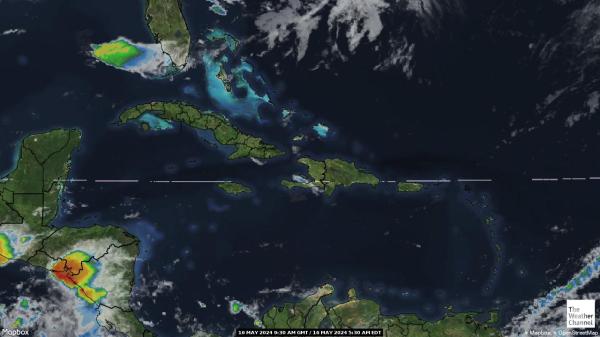Antigua und Barbuda Wetter Wolke Karte 