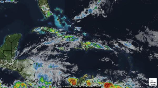 Antigua và Barbuda Bản đồ thời tiết đám mây 