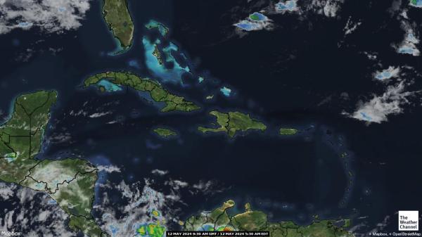 Antigua dan Barbuda Peta Cuaca Awan 