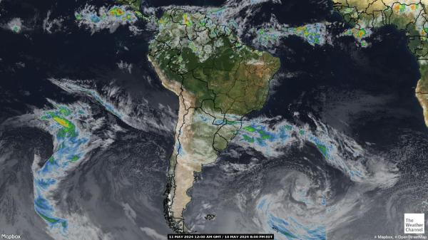 Argentina Väder moln karta 