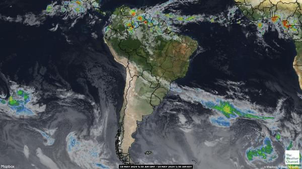 Argentiina Sää pilvi kartta 