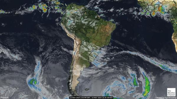 Argentina Bản đồ thời tiết đám mây 