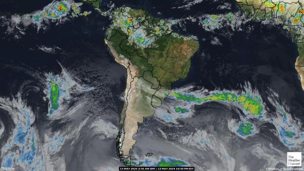 Argentina Peta Cuaca Awan 