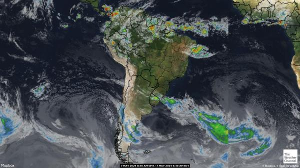 अर्जेंटीना मौसम बादल मानचित्र 