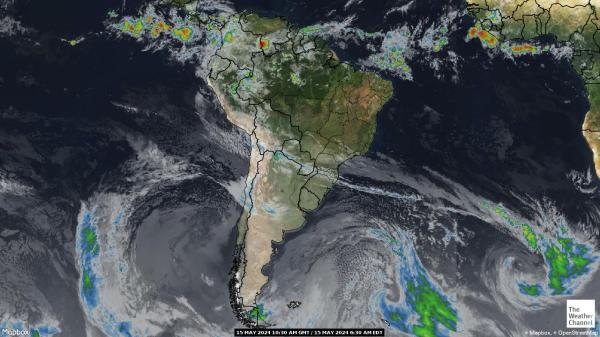 Argentyna Chmura pogoda mapa 