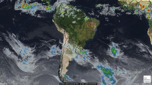 Argentina Ilm pilv kaart 