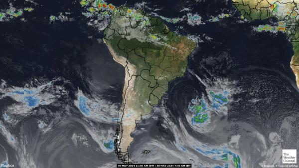Argentina Vremenska prognoza, Satelitska karta vremena 