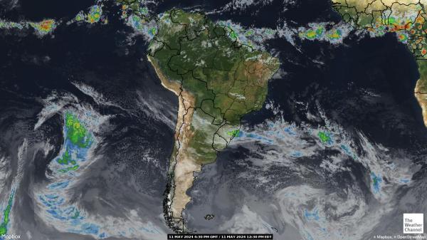 الأرجنتين خريطة الطقس سحابة 