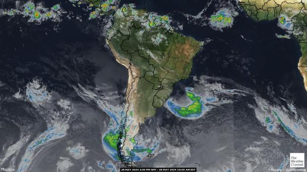Argentina Hartă starea vremii nor 