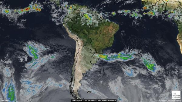 Argentina Počasí mrak mapy 