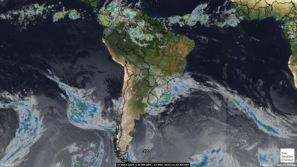 Argentina Väder moln karta 