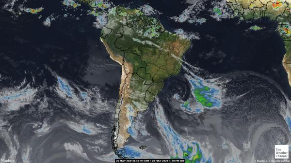 الأرجنتين خريطة الطقس سحابة 