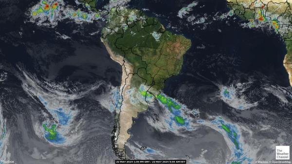 Argentina Hartă starea vremii nor 