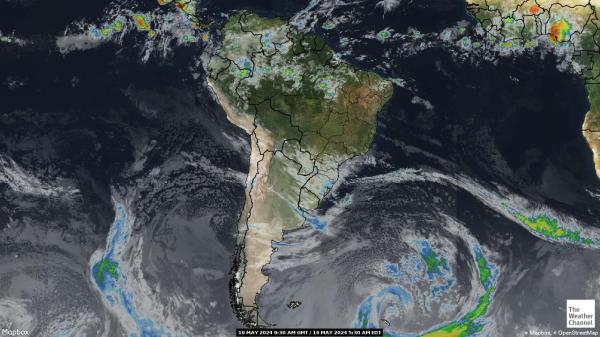 Argentinien Wetter Wolke Karte 
