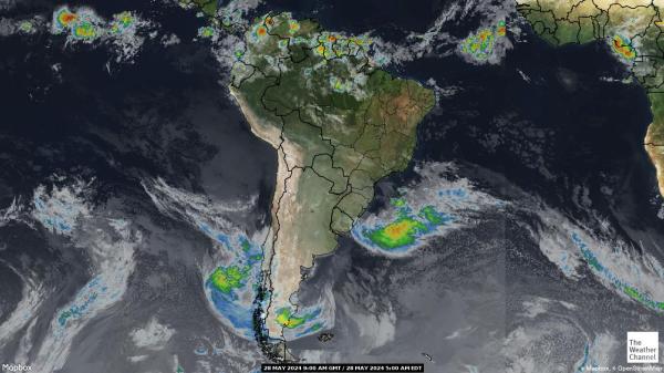 Argentina Vremenska prognoza, Satelitska karta vremena 