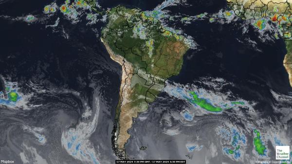 Argentina Bản đồ thời tiết đám mây 
