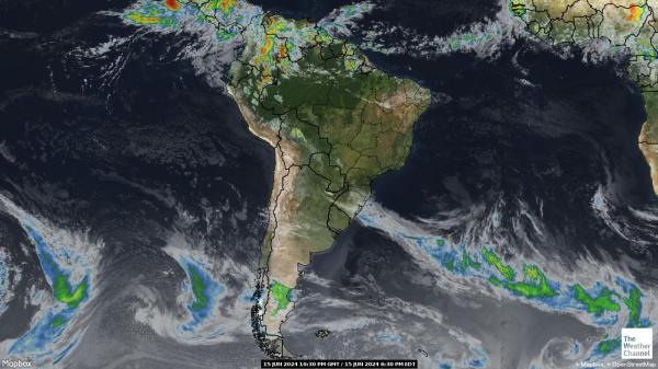 Argentina Meteo nuvola mappa 