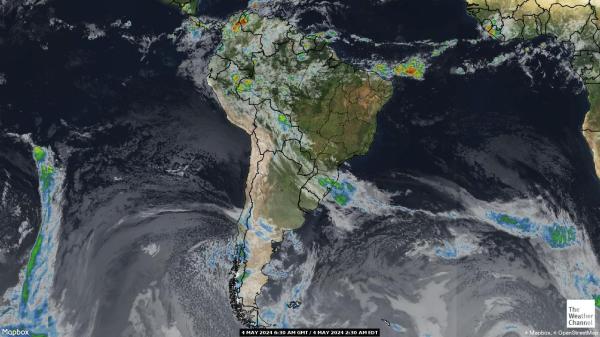 Argentina Ilm pilv kaart 