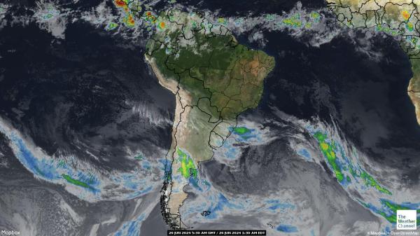 Аржентина времето облачна карта 