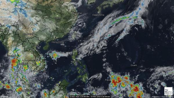 Азия Погода облако карту 