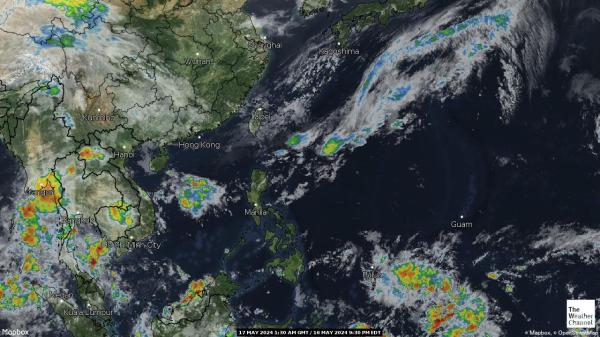 Asia Weather Cloud Map 