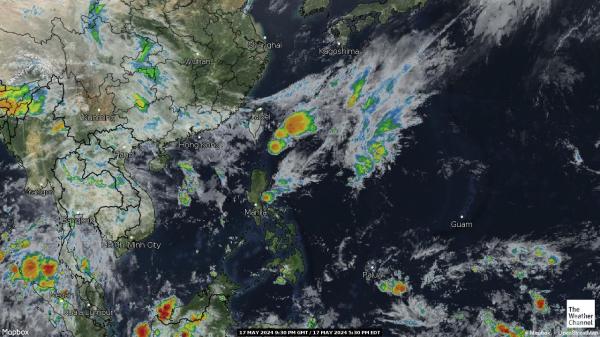 Asia Weather Cloud Map 