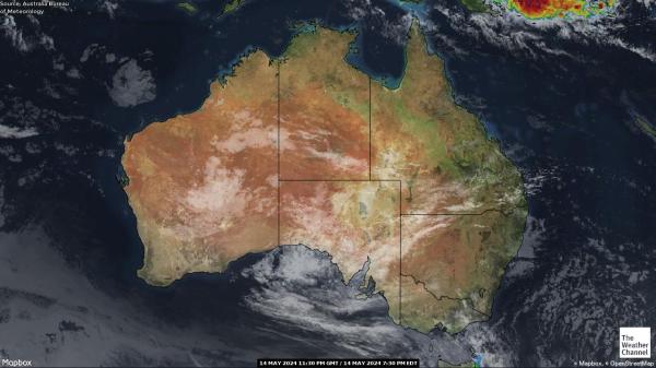 Австралия Погода облако карту 