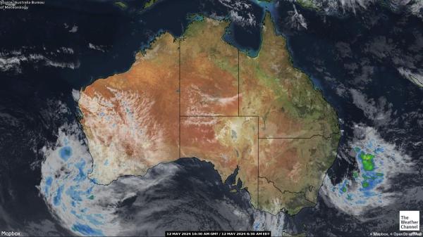 Αυστραλία Καιρός σύννεφο χάρτη 