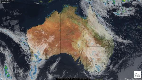 satelitska karta australije  satelitska karta australije