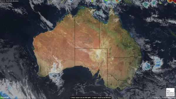Austraalia Ilm pilv kaart 