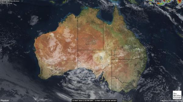 Avstralija Vremenska obmorska karta 