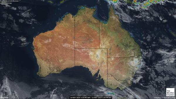 Australija Vremenska prognoza, Satelitska karta vremena 